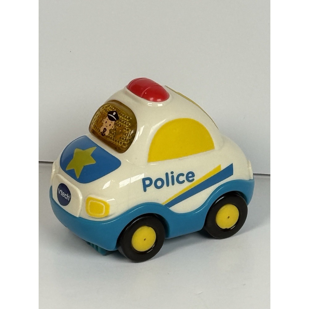 Vtech Go! Go! Smart Wheels Police Car Paul Blue White Toy TESTED